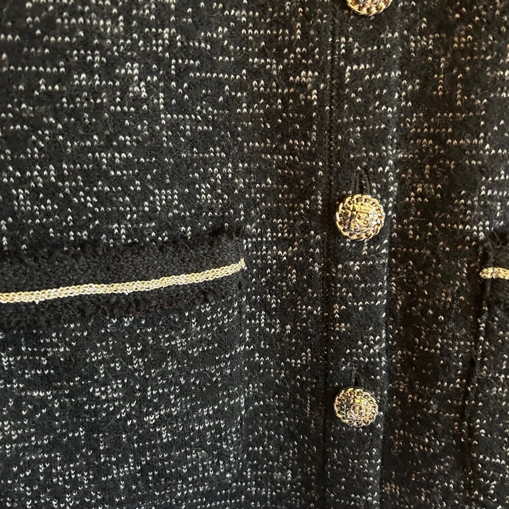 KARL LAGERFELD Chanel Style Tweed Button Up Jacket - Picture 2 of 4
